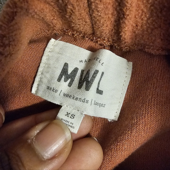 Madewell MWL Cozybrushed Weather Brick Straight Leg Casual Sweatpants Size XS - Picture 5 of 8